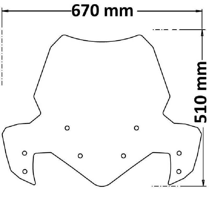 Parabrisas integral con aletas laterales Benelli TRK 702 2023-